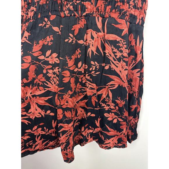 by Anthropologie The Somerset Romper Red Black Floral 1-Piece Anthro Size Small - Picture 10 of 12